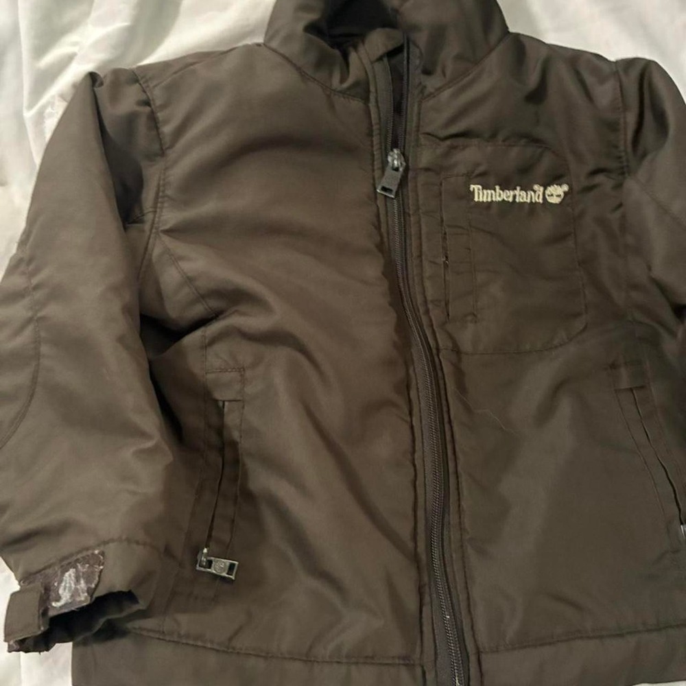 Timberland Jacket Kids Brown Excellent Hooded Outdoor Winterwear